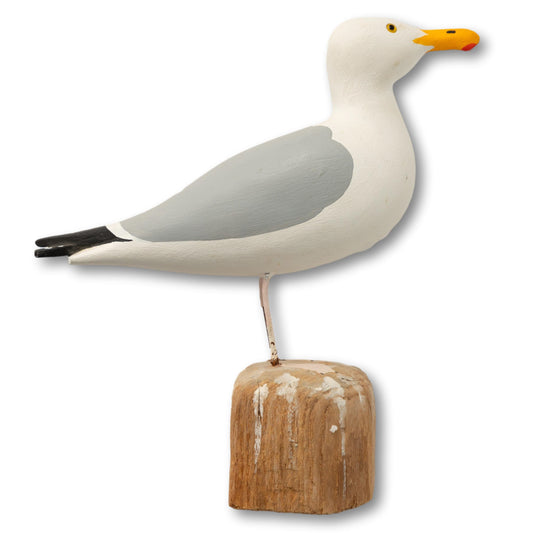 Hand-Carved Gull, Signed