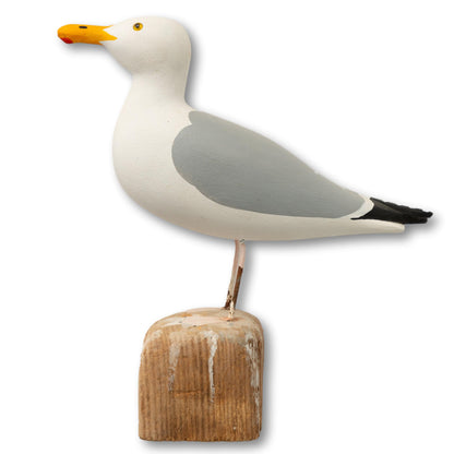 Hand-Carved Gull, Signed
