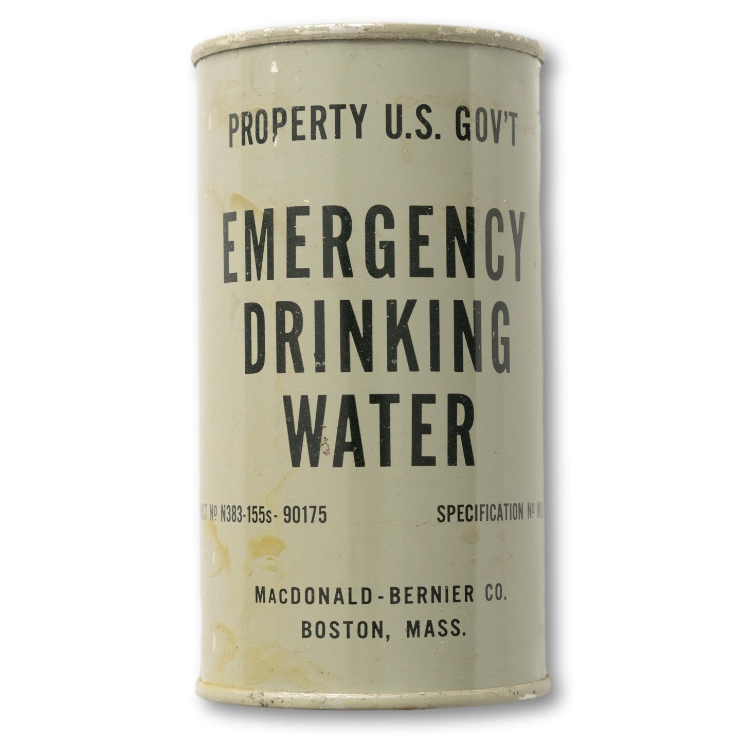 Emergency Drinking Water Can