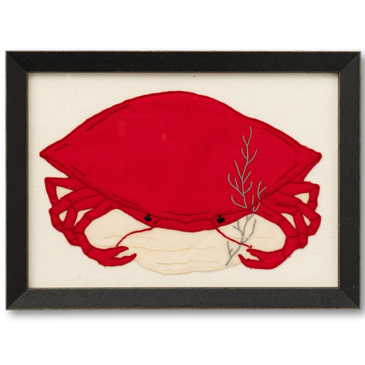 Framed Crab Cocktail Napkin