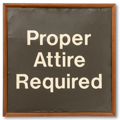 Dress Code Sign