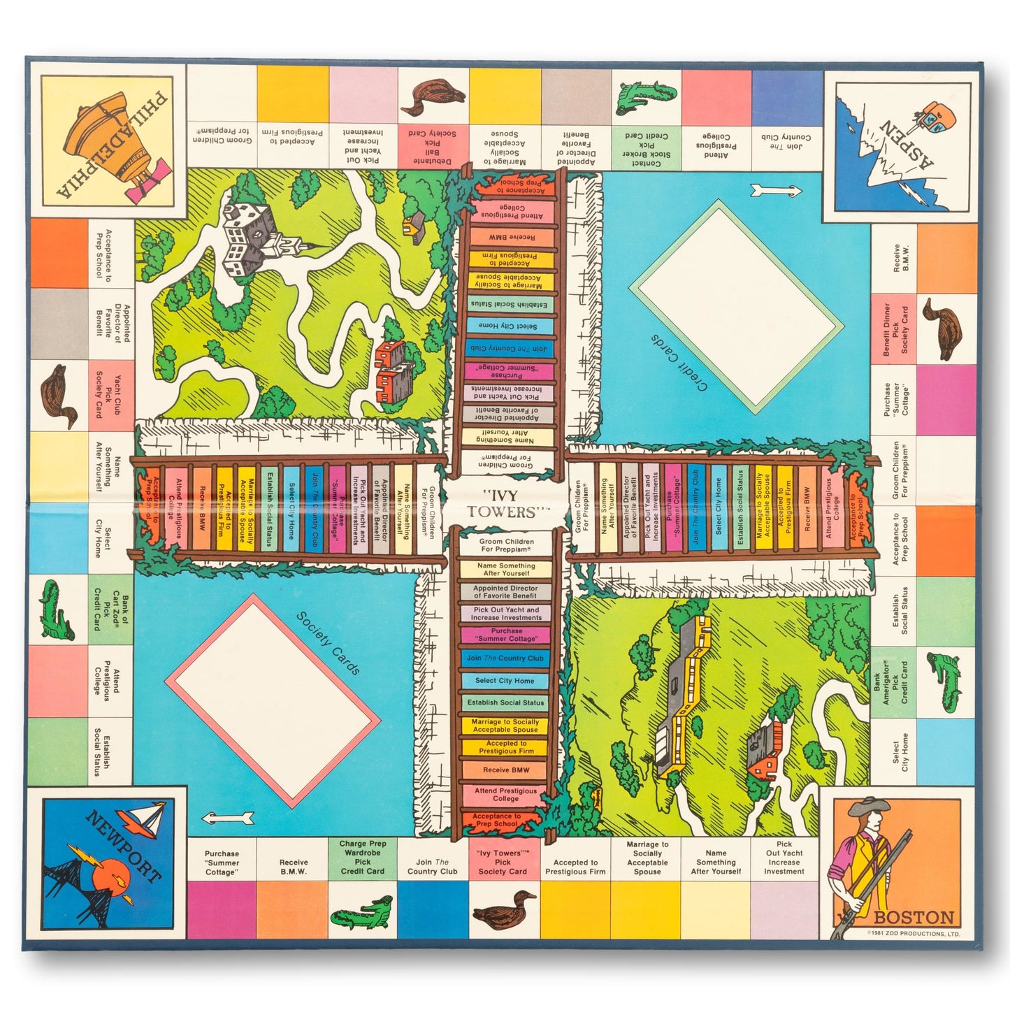 "Ivy Towers: The Game of Preppism" Boardgame