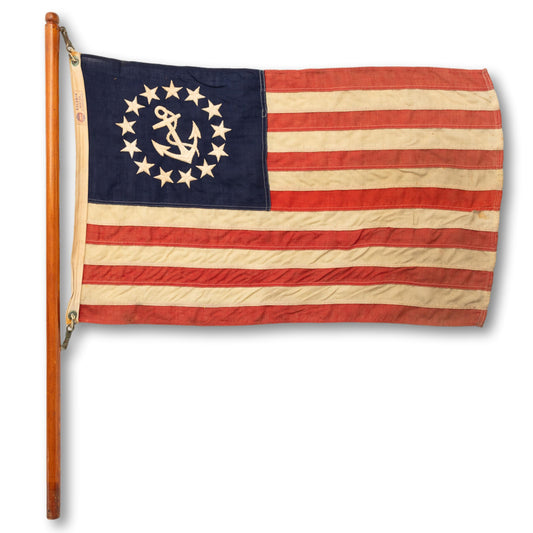 Large Ensign on Pole
