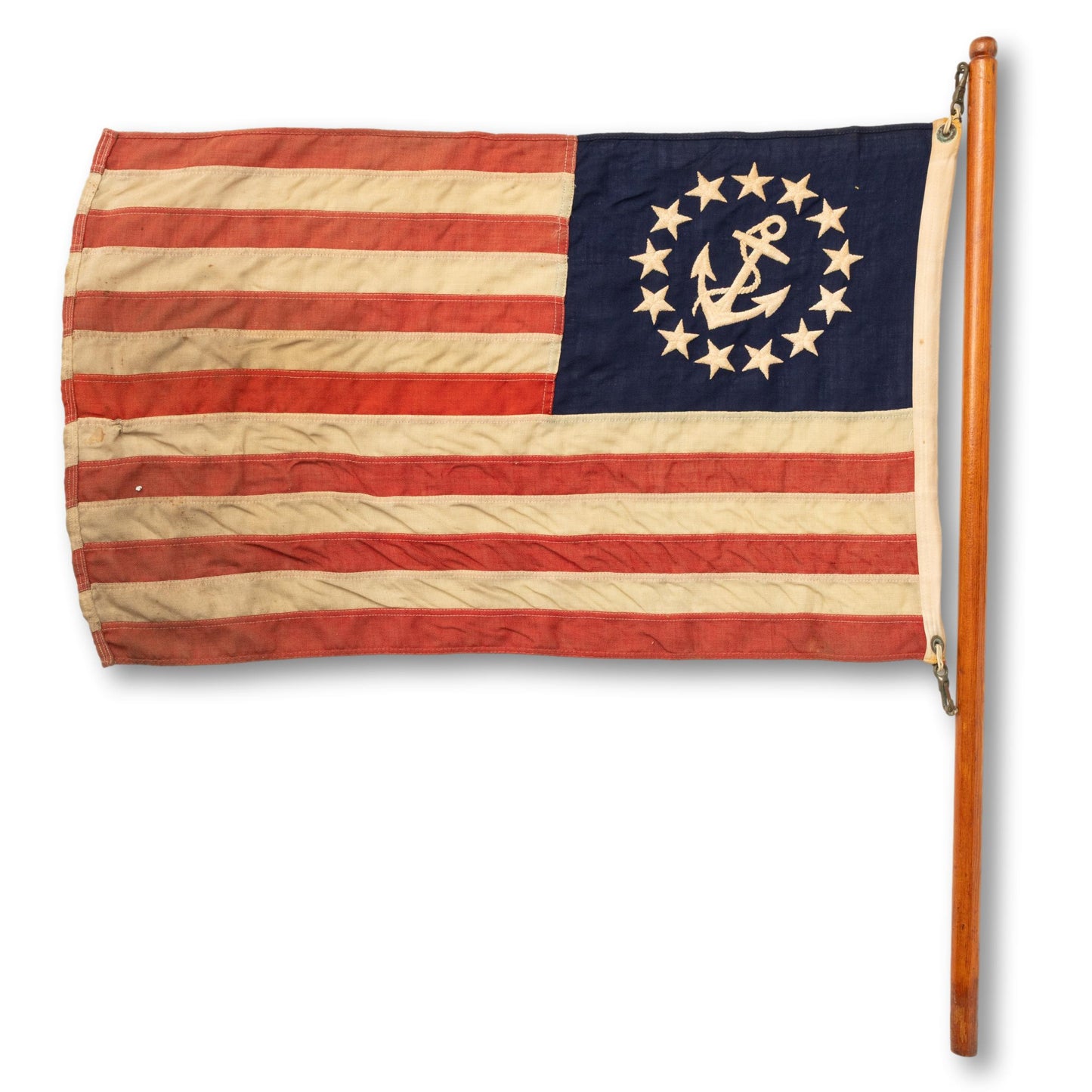 Large Ensign on Pole