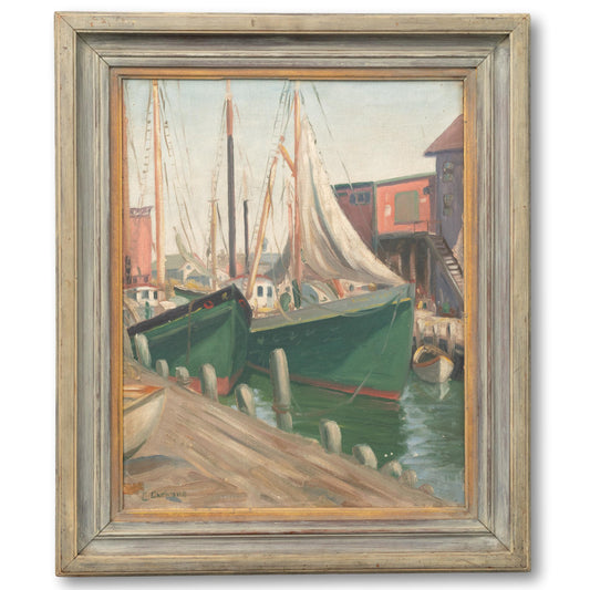 Ships Dockside Painting