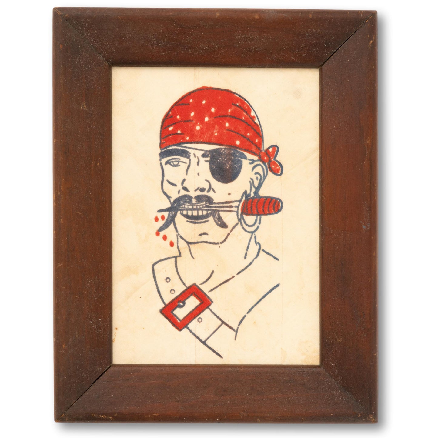Framed Pirate Handkerchief