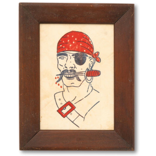 Framed Pirate Handkerchief