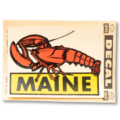 Maine Lobster Decal Transfer