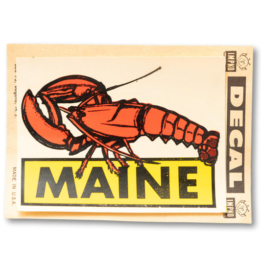 Maine Lobster Decal Transfer