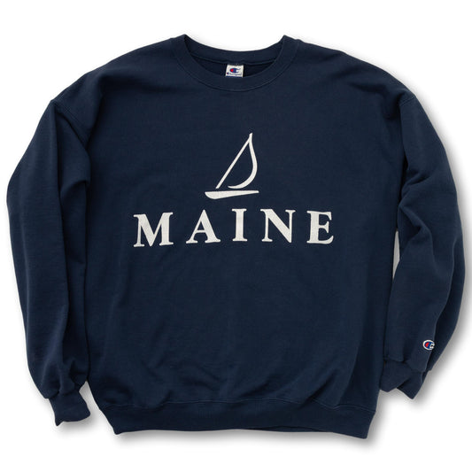 '90s Maine Champion Crewneck Sweatshirt