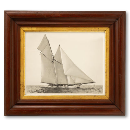 Schooner Photograph in Gold-Trimmed Frame