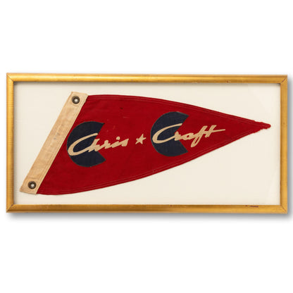 Framed Chris Craft Burgee