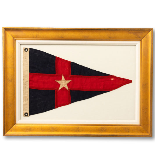 Large Framed Rare New York Yacht Club Burgee