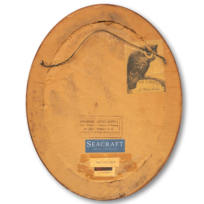 "The Old Salt" Oval Framed Print