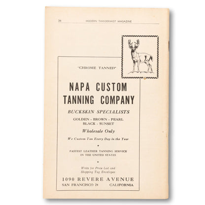"Modern Taxidermist" Booklet
