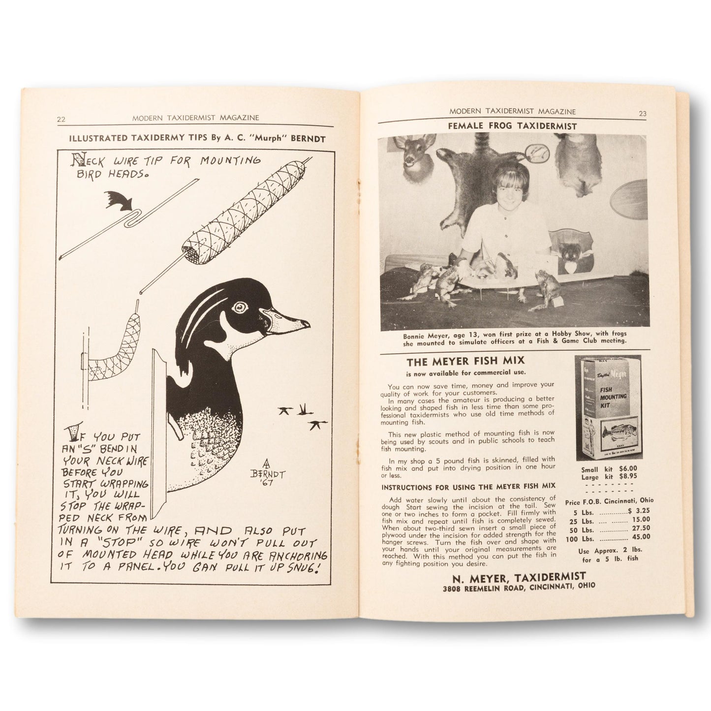 "Modern Taxidermist" Booklet