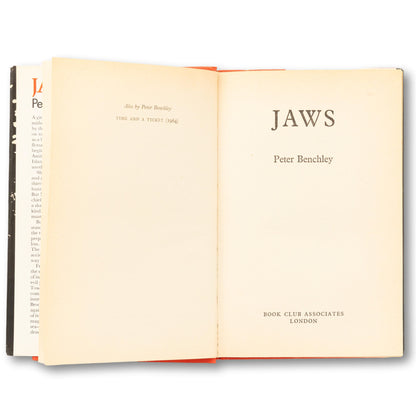 "JAWS" Book, 1st Edition UK