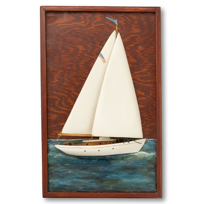 Marblehead Racing Yacht Diorama