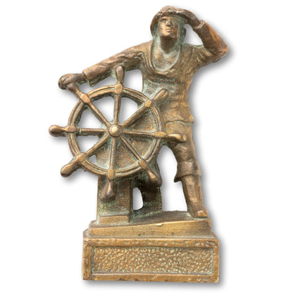 "Man At The Wheel" Statue