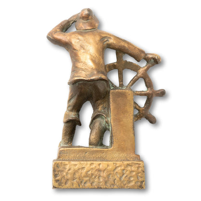 "Man At The Wheel" Statue