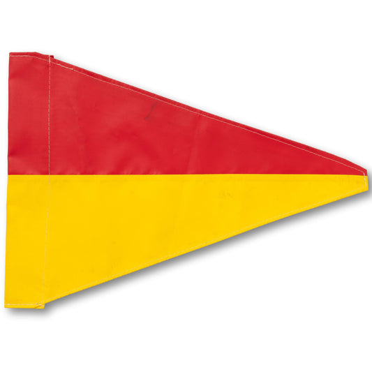 Coated Red and Yellow Flag