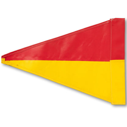 Coated Red and Yellow Flag