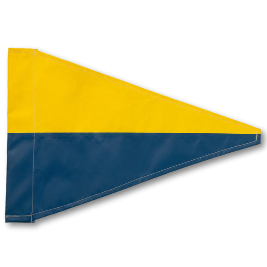 Coated Yellow & Blue Flag