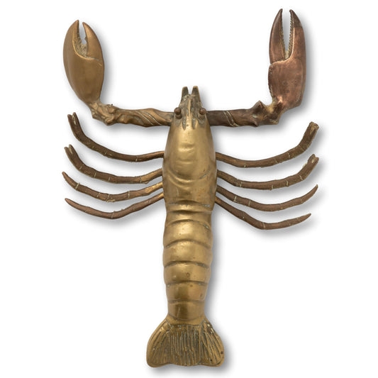 Large Brass Lobster