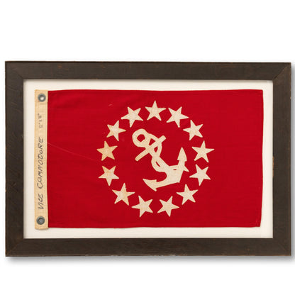 Framed Vice Commodore Flag