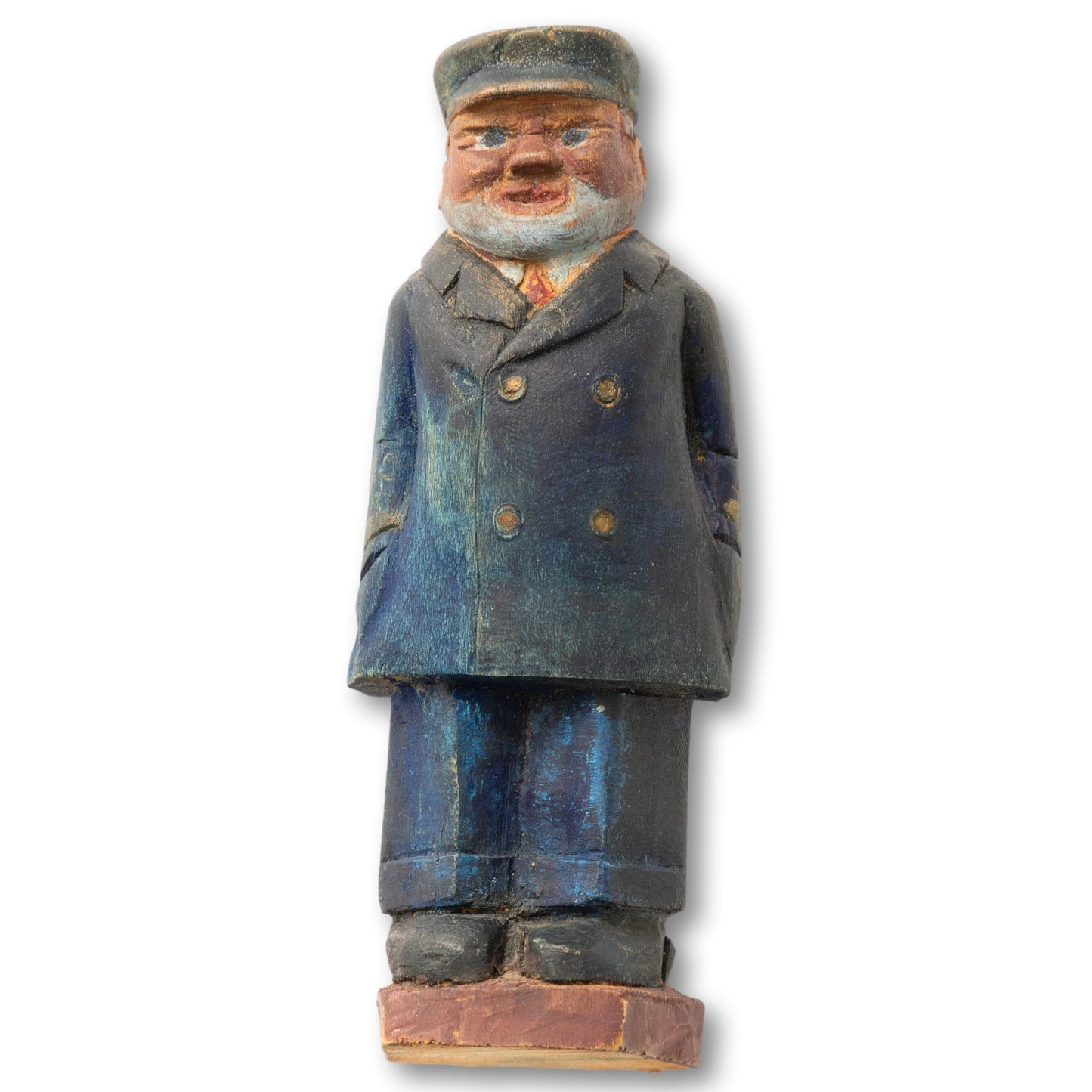 Captain in Navy Coat