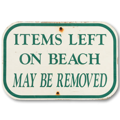 '80s Beach Sign