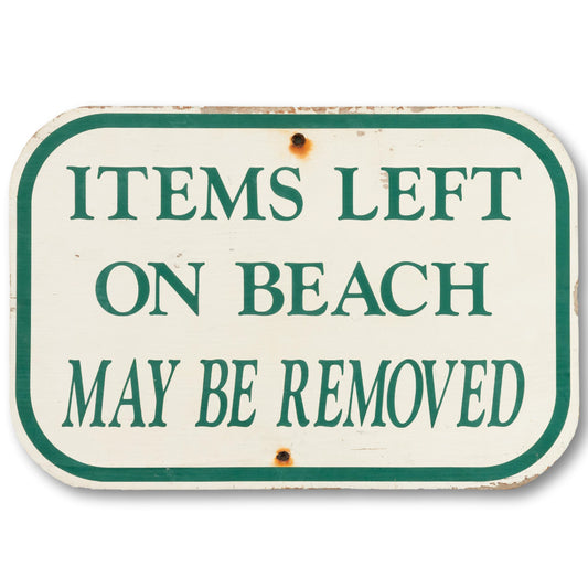 '80s Beach Sign