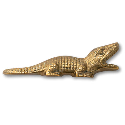 Small Brass Alligator