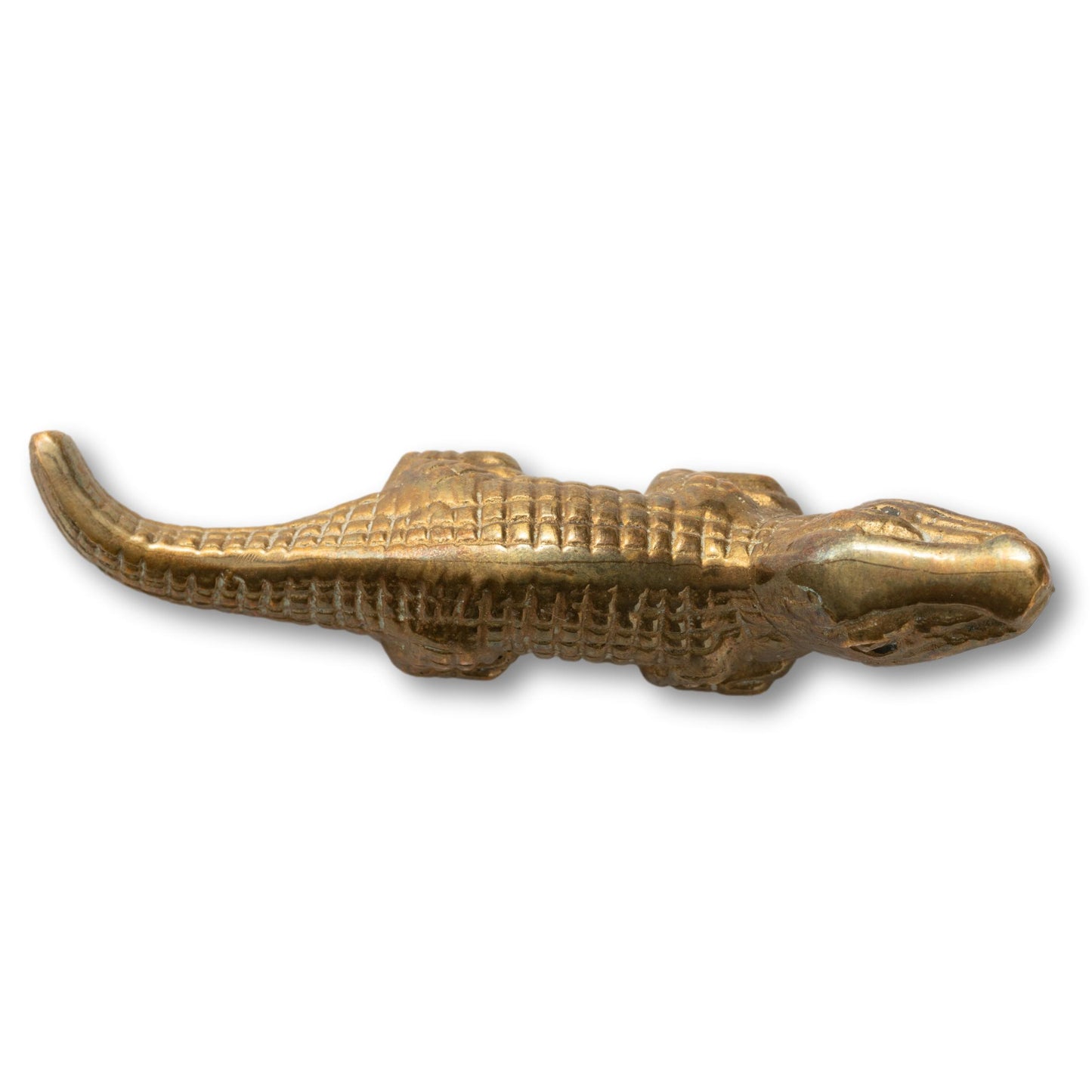 Small Brass Alligator