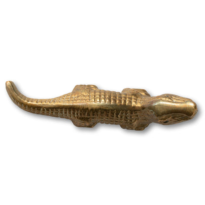 Small Brass Alligator