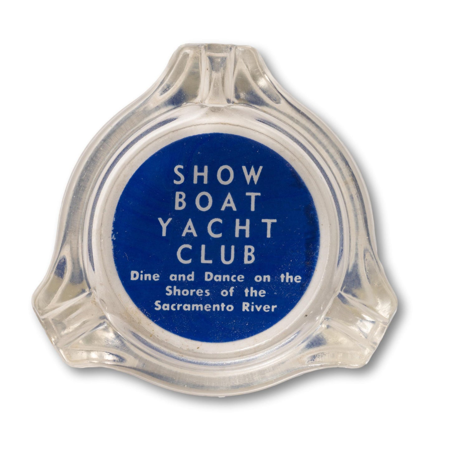 Show Boat Yacht Club Glass Ashtray