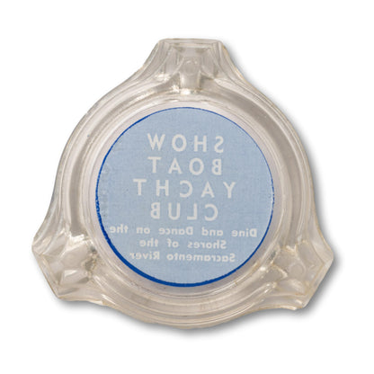 Show Boat Yacht Club Glass Ashtray