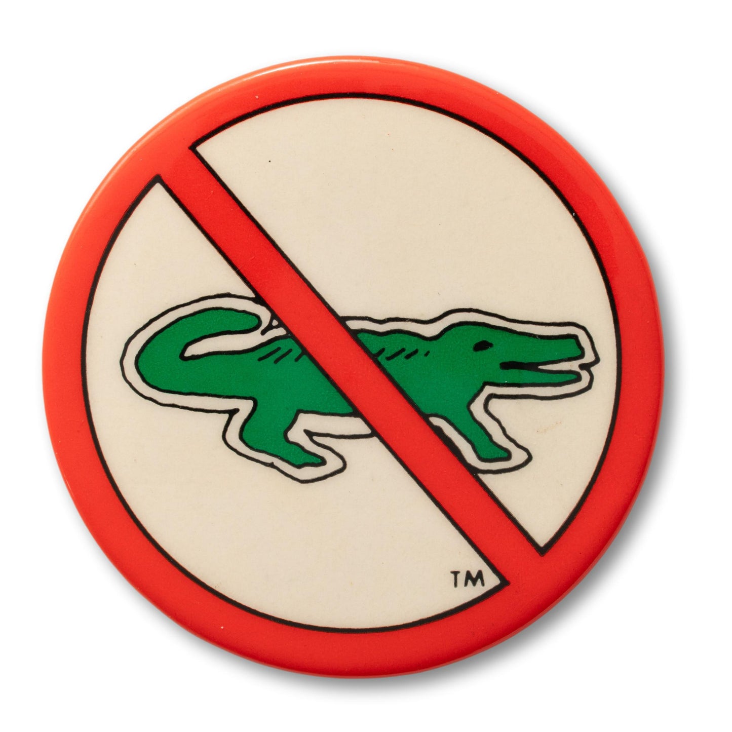 "NO Preppies" Pin Backed Button