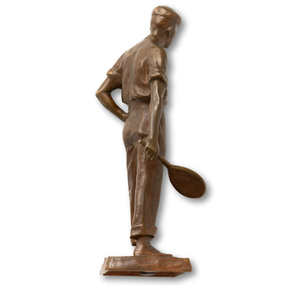 Bronze Tennis Figure