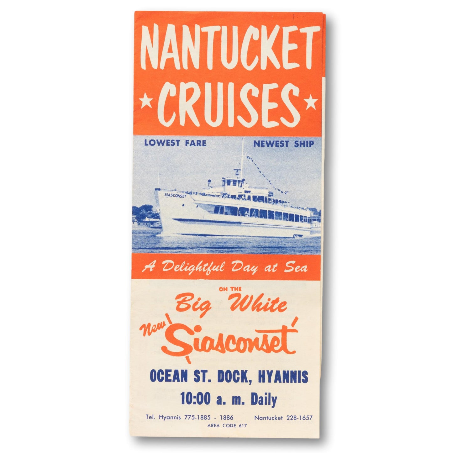 Nantucket Cruises Trifold Brochure
