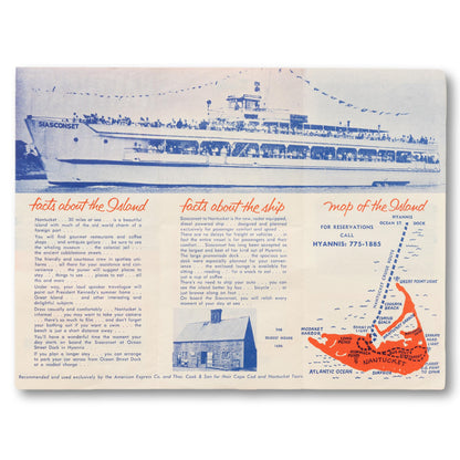 Nantucket Cruises Trifold Brochure