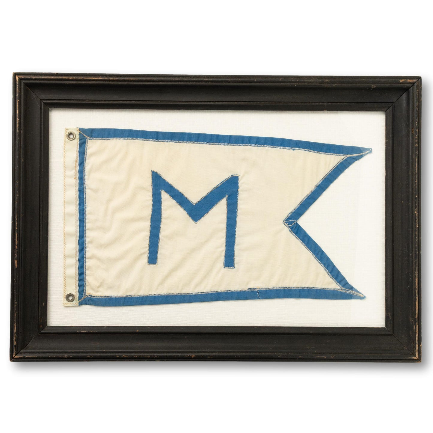Framed "M" Swallowtail Burgee