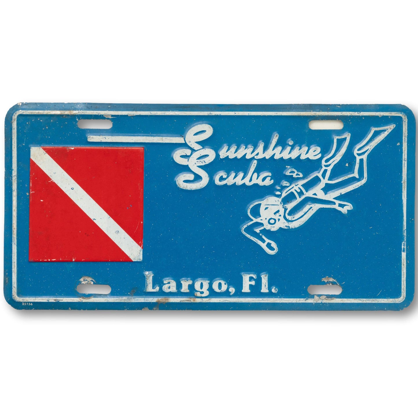 Scuba Novelty License Plate