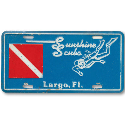 Scuba Novelty License Plate
