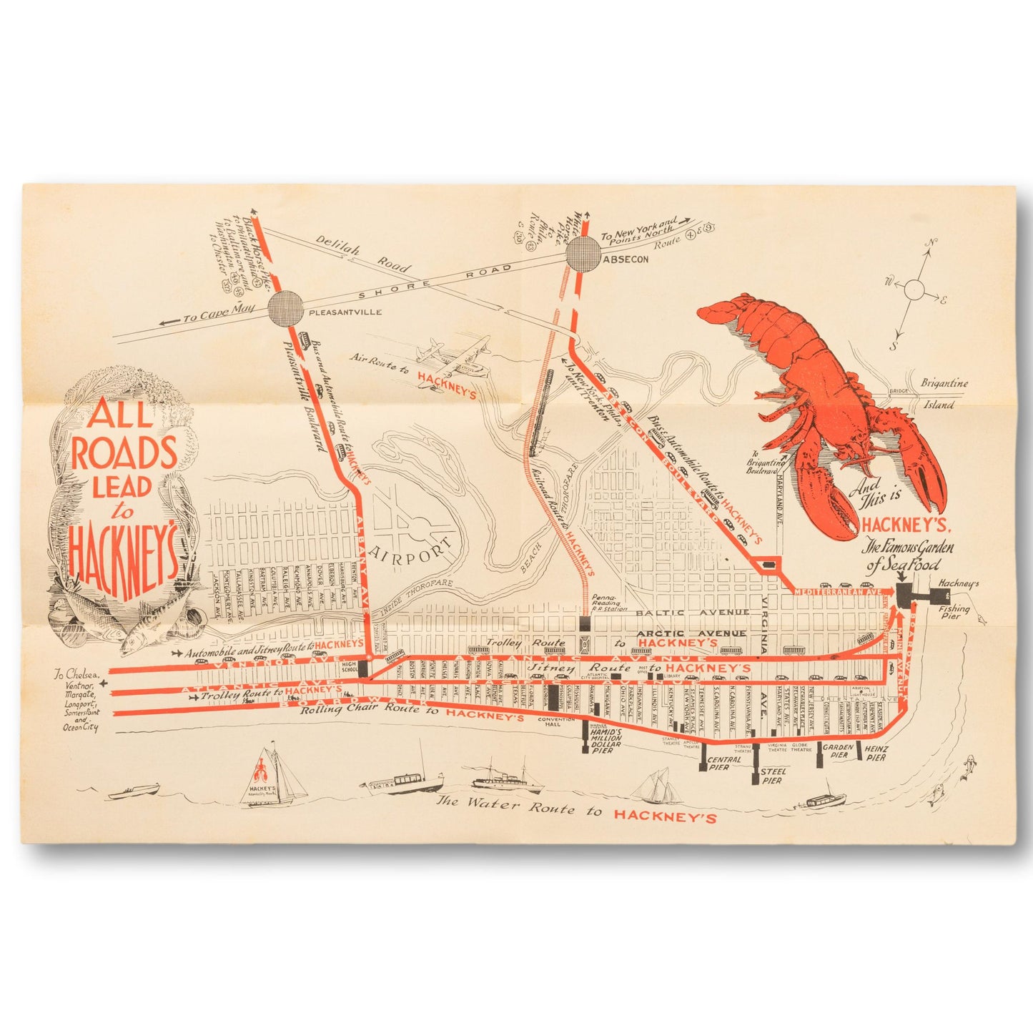 Map to Hackney's Famous Seafood