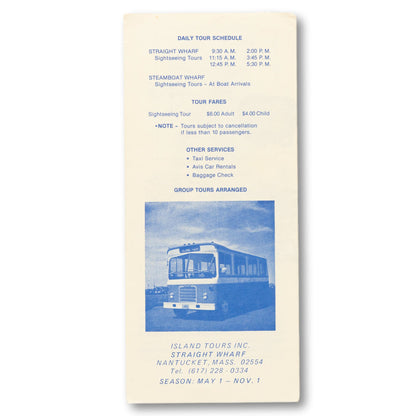 Nantucket Island Tours Brochure