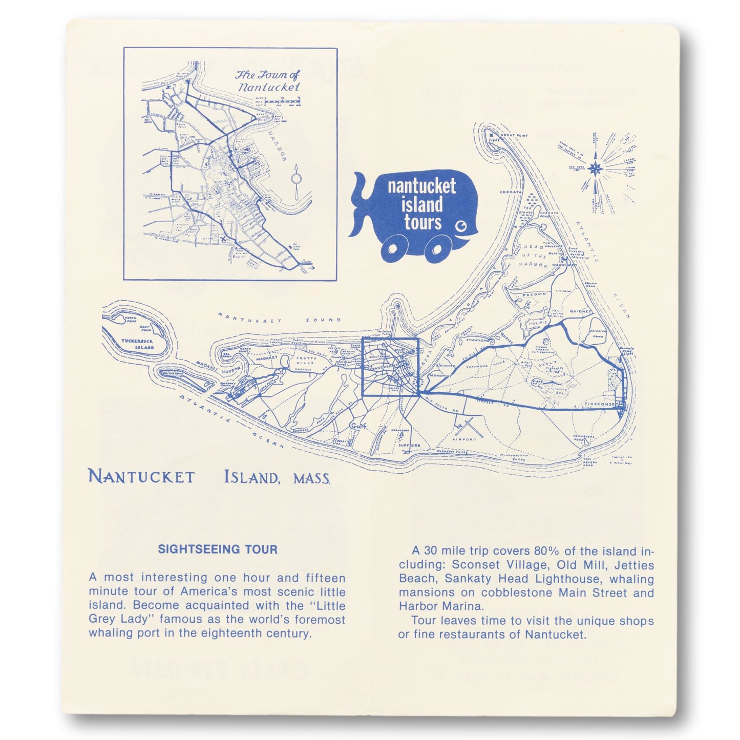 Nantucket Island Tours Brochure