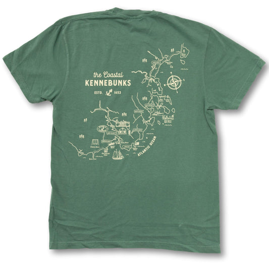Seacraft "Coastal Kennebunks" Map TShirt