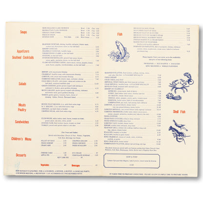 Oversized Seafood Menu