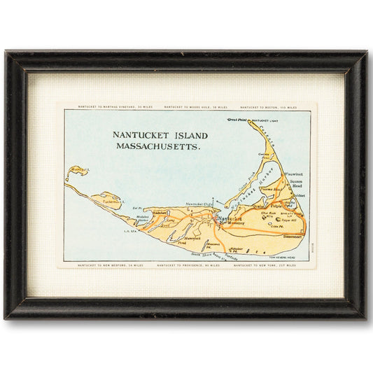 Nantucket Island Framed Postcard